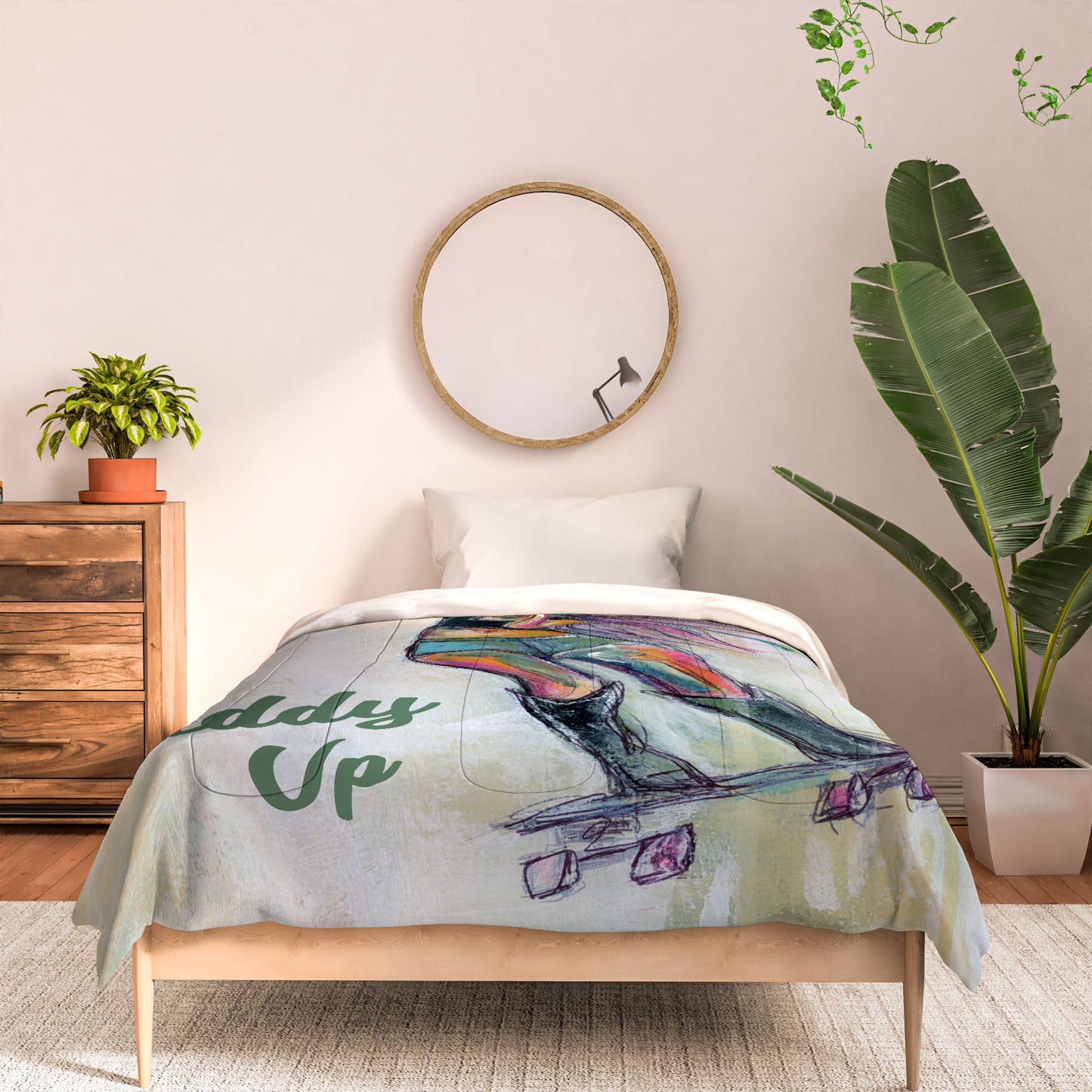 Sophia Buddenhagen Giddy Up Skater Girl Comforter