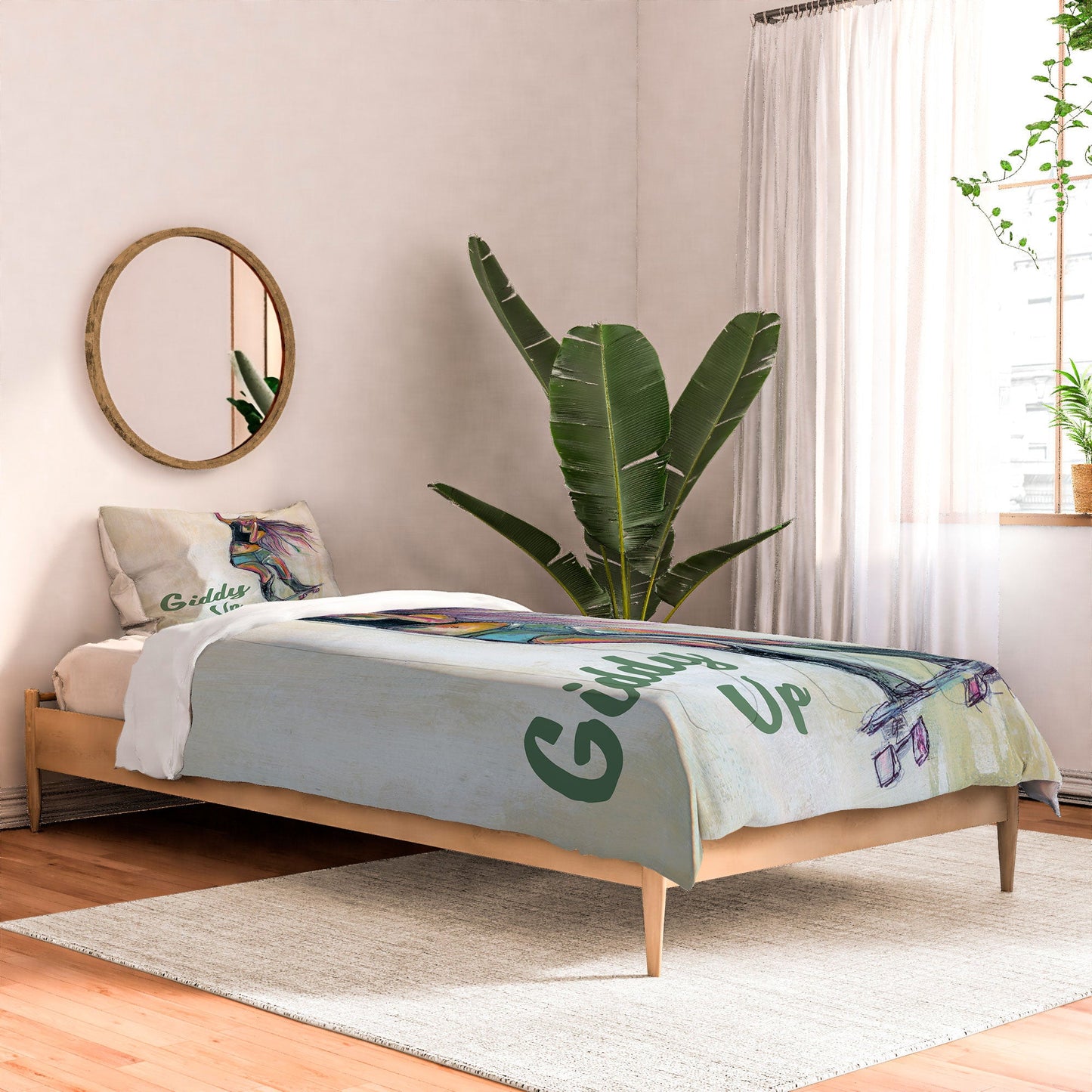 Sophia Buddenhagen Giddy Up Skater Girl Comforter