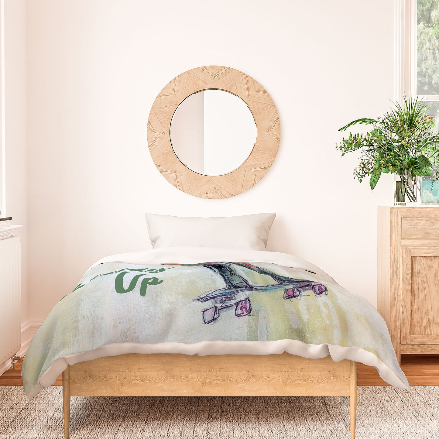Sophia Buddenhagen Giddy Up Skater Girl Duvet Cover