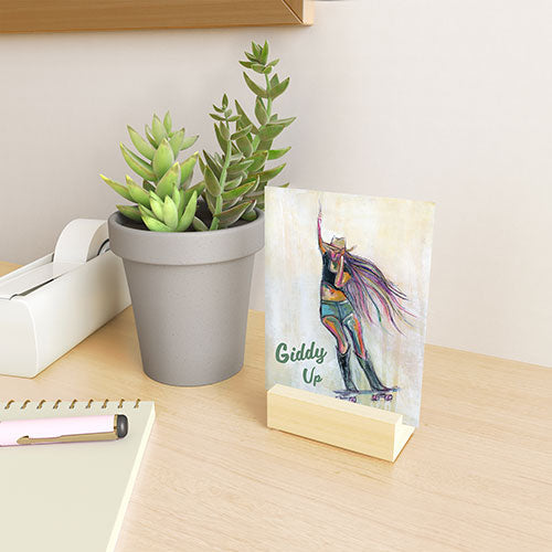 Sophia Buddenhagen Giddy Up Skater Girl Mini Art Print