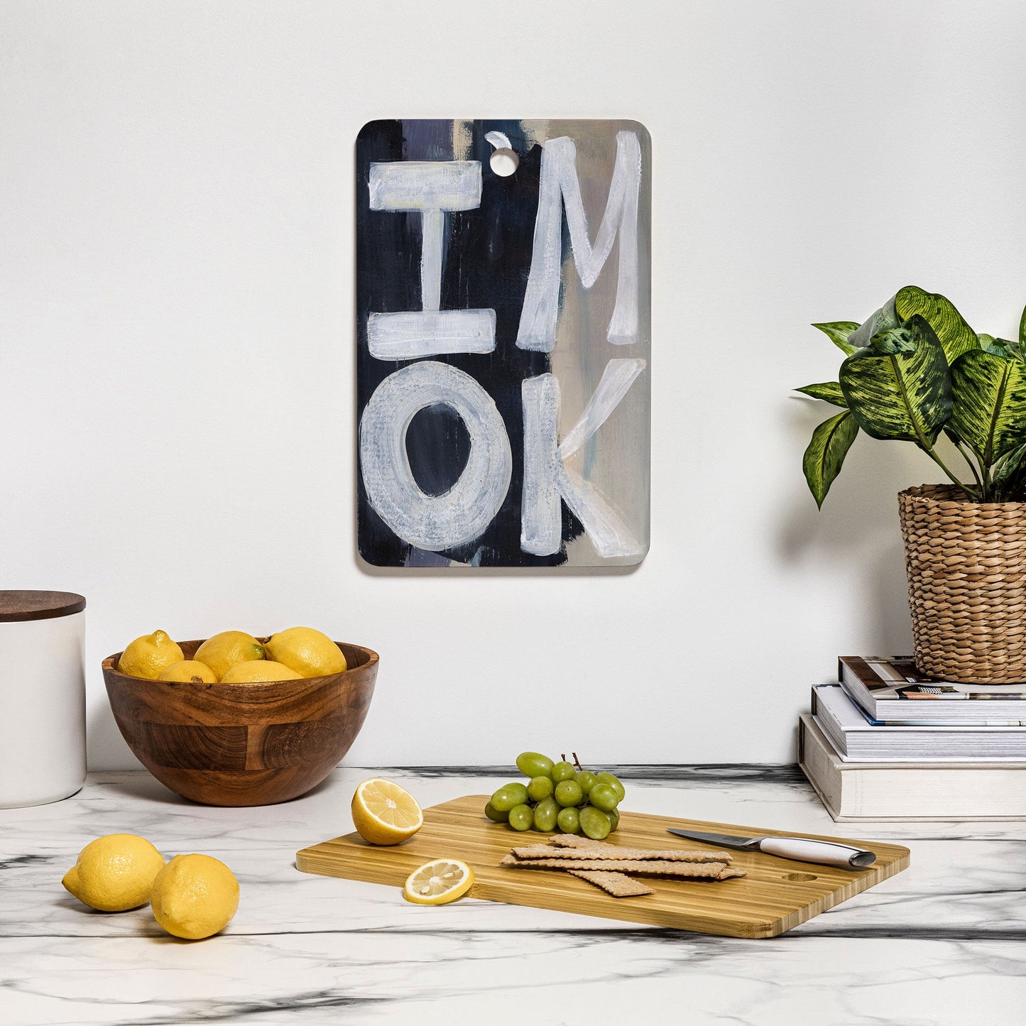 Sophia Buddenhagen I Am Ok Cutting Board Rectangle