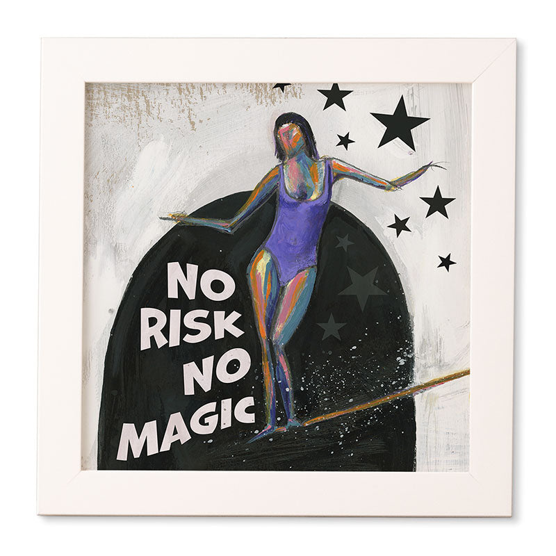 Sophia Buddenhagen No Risk No Magic Surfer Girl Framed Wall Art