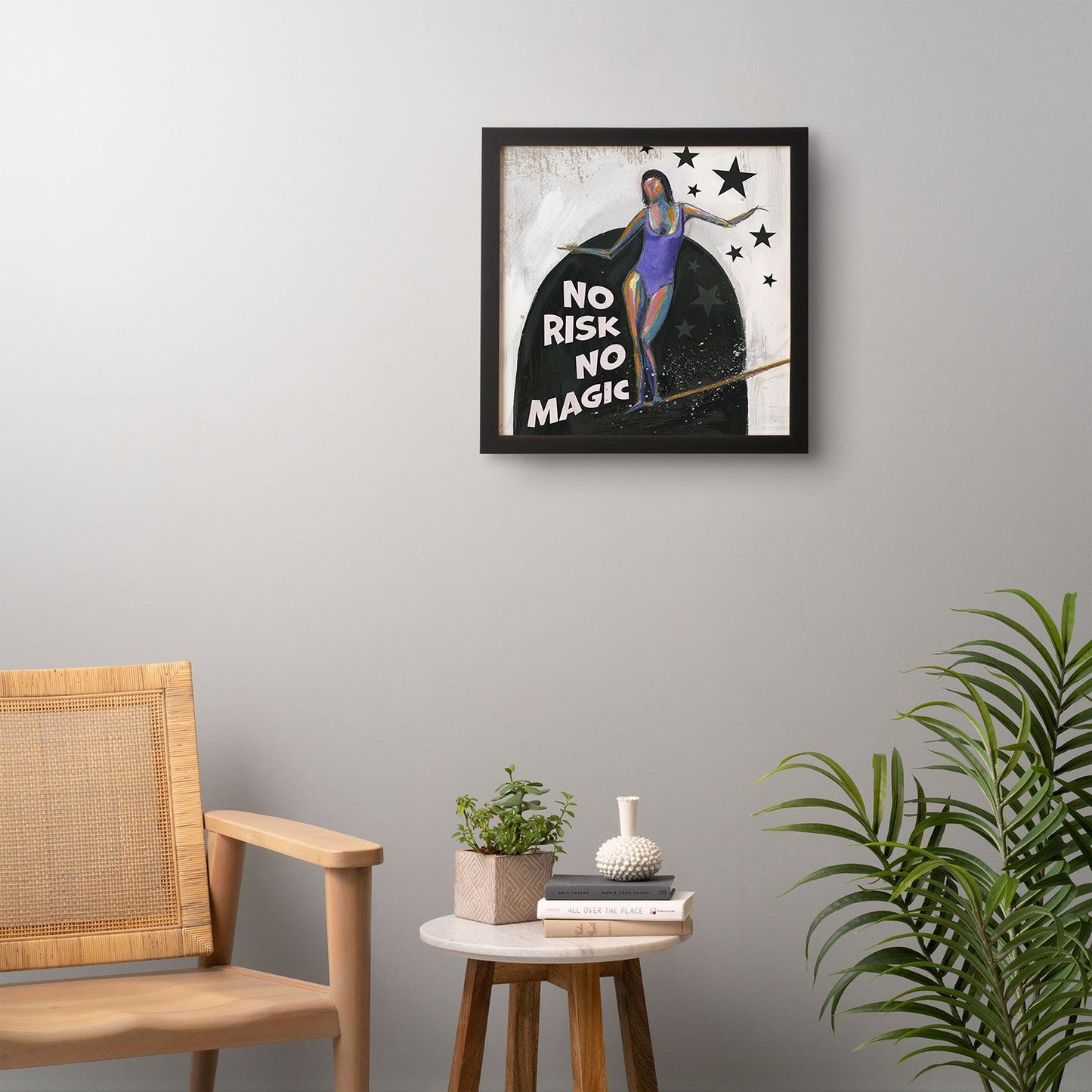 Sophia Buddenhagen No Risk No Magic Surfer Girl Framed Wall Art