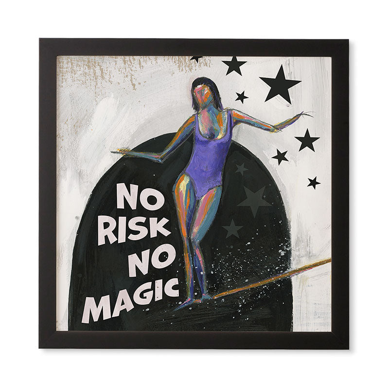 Sophia Buddenhagen No Risk No Magic Surfer Girl Framed Wall Art