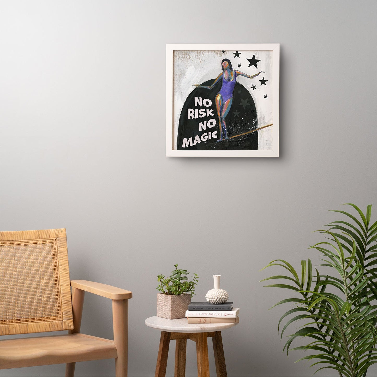 Sophia Buddenhagen No Risk No Magic Surfer Girl Framed Wall Art