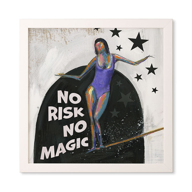 Sophia Buddenhagen No Risk No Magic Surfer Girl Framed Wall Art