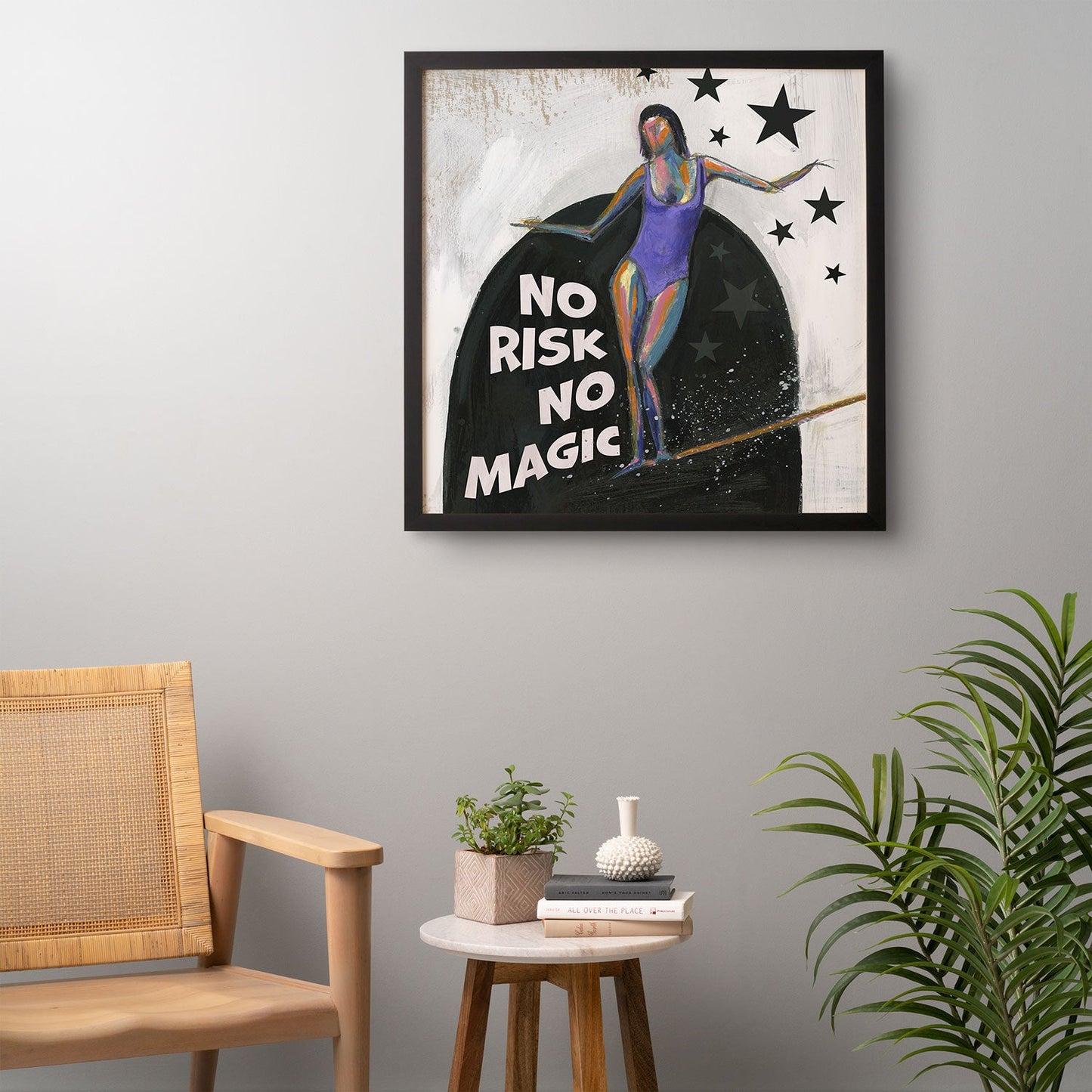 Sophia Buddenhagen No Risk No Magic Surfer Girl Framed Wall Art
