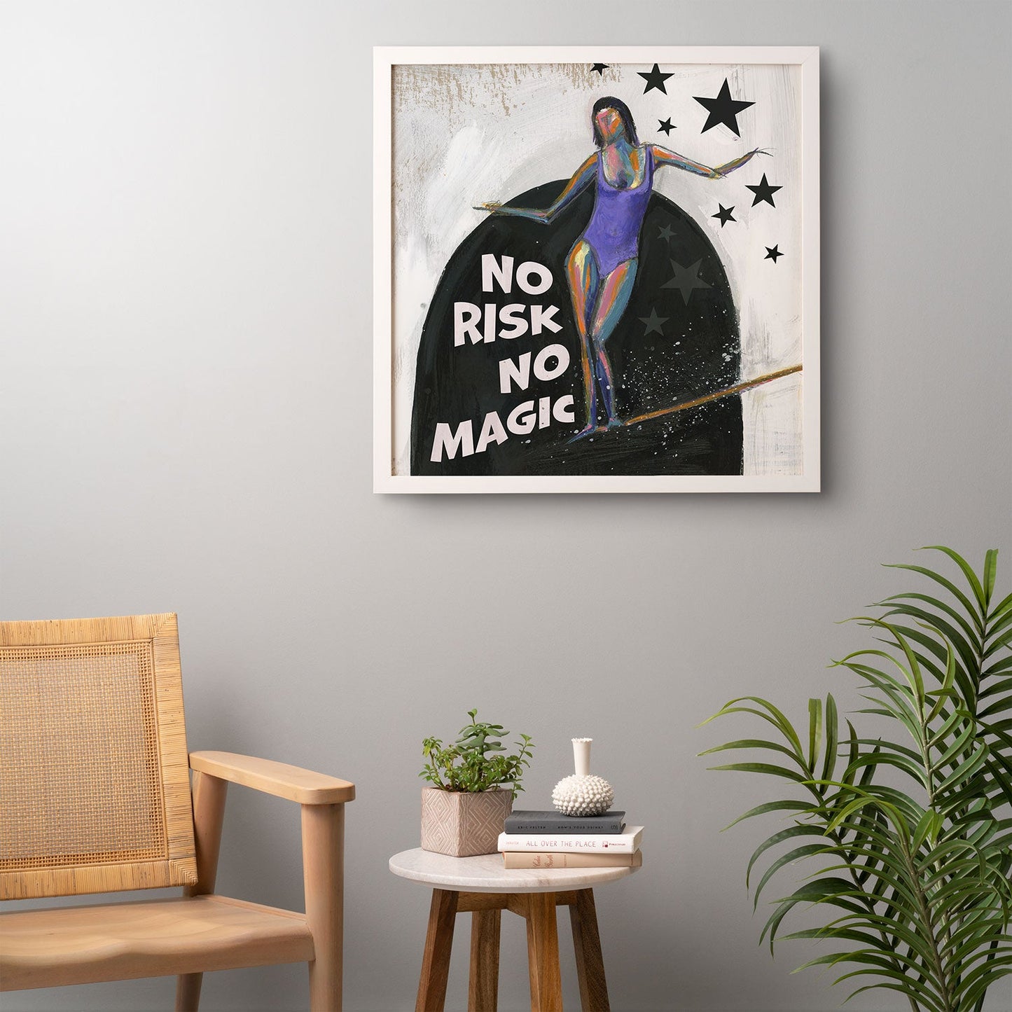 Sophia Buddenhagen No Risk No Magic Surfer Girl Framed Wall Art