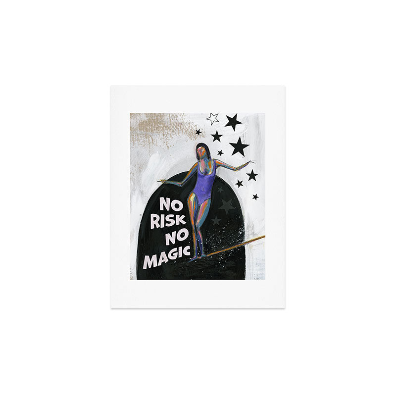 Sophia Buddenhagen No Risk No Magic Surfer Girl Art Print