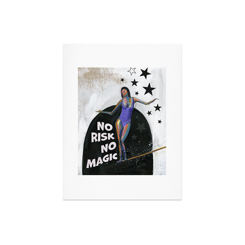 Sophia Buddenhagen No Risk No Magic Surfer Girl Art Print