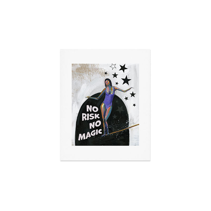 Sophia Buddenhagen No Risk No Magic Surfer Girl Art Print