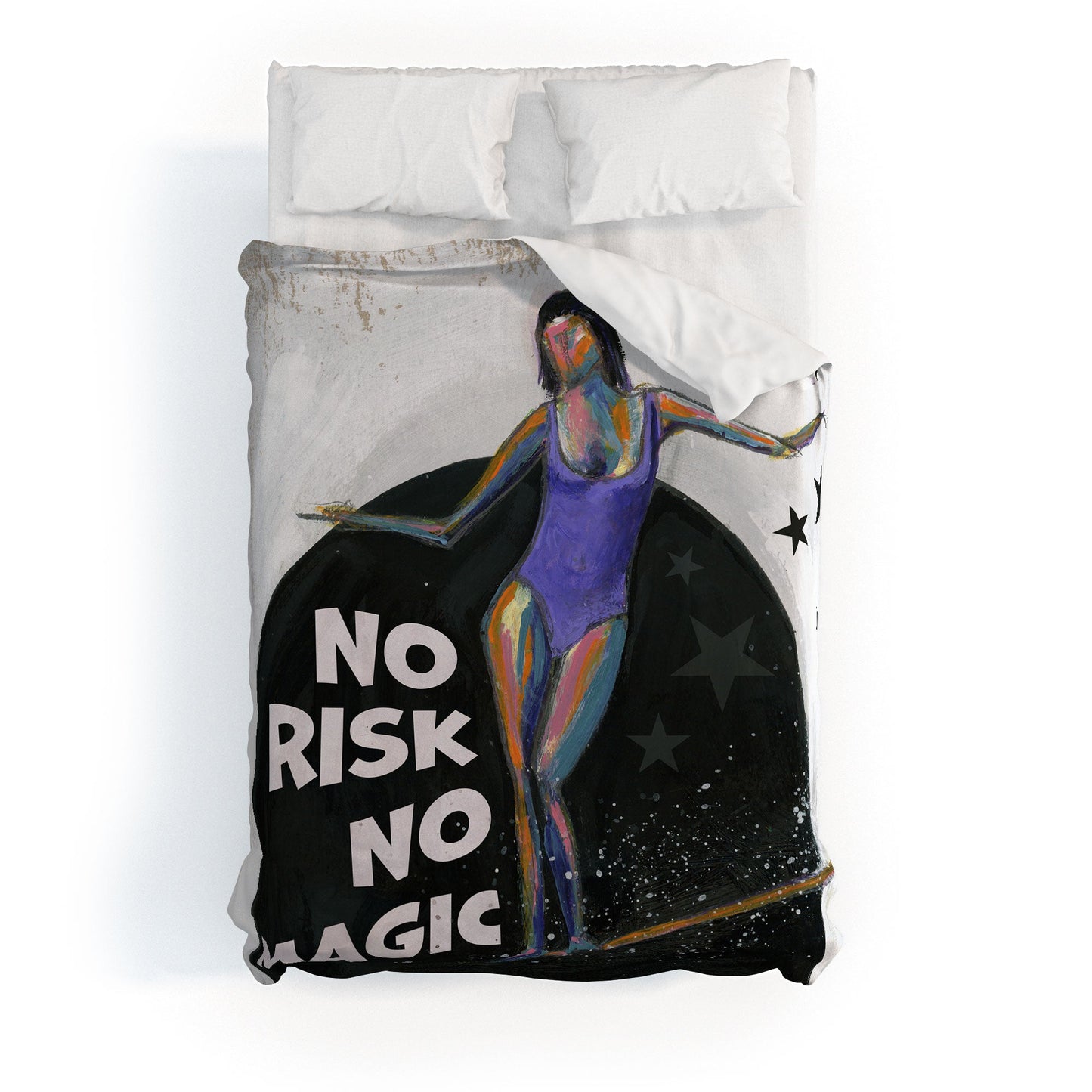 Sophia Buddenhagen No Risk No Magic Surfer Girl Duvet Cover