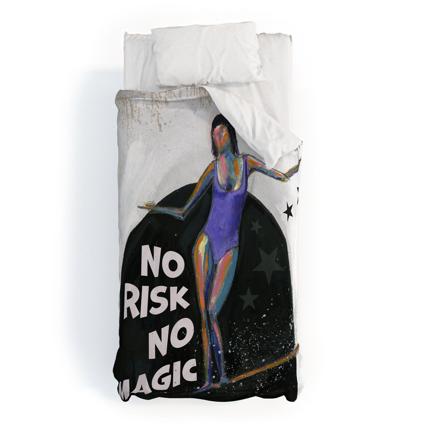 Sophia Buddenhagen No Risk No Magic Surfer Girl Duvet Cover