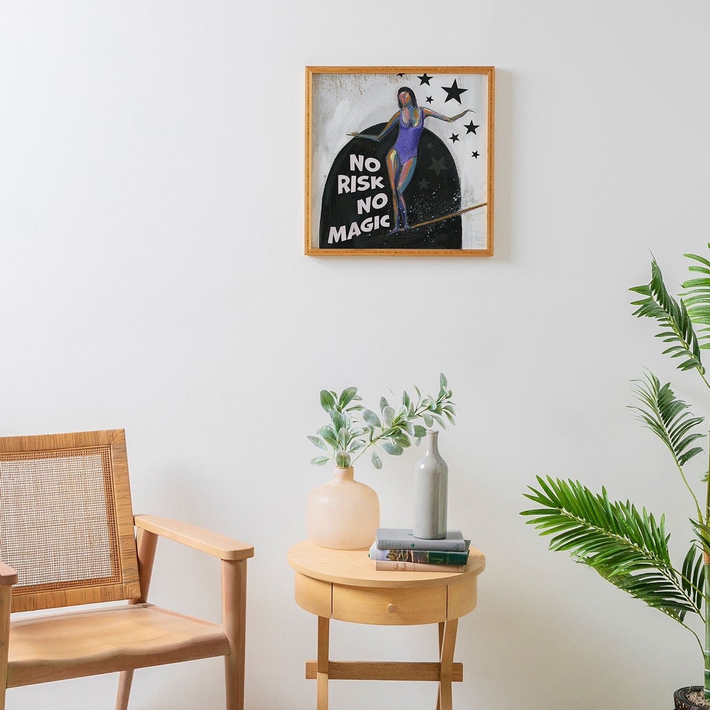 Sophia Buddenhagen No Risk No Magic Surfer Girl Framed Wall Art
