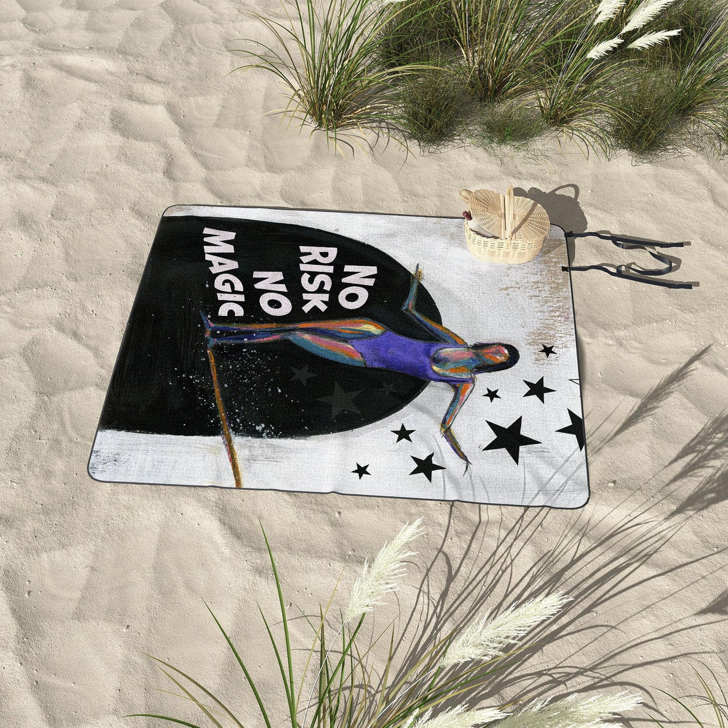 Sophia Buddenhagen No Risk No Magic Surfer Girl Picnic Blanket