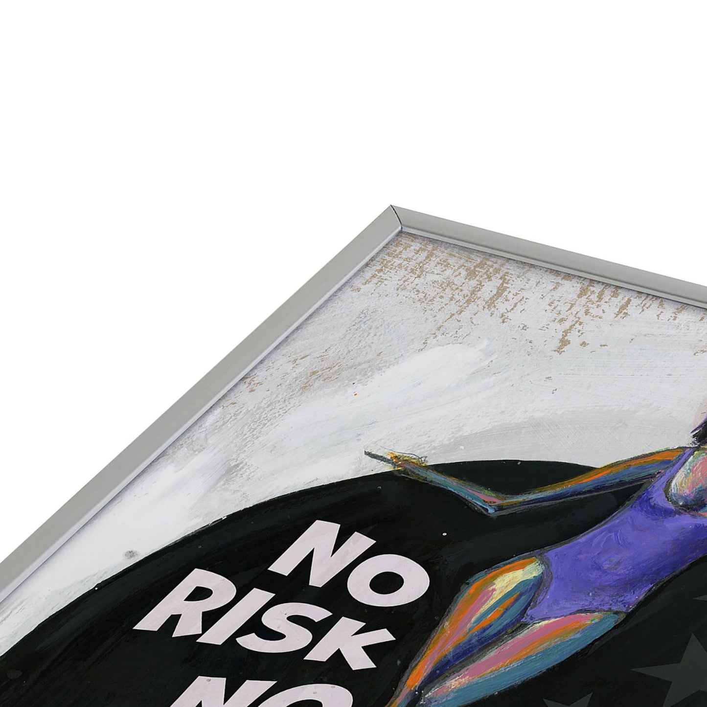 Sophia Buddenhagen No Risk No Magic Surfer Girl Square Metal Framed Art Print