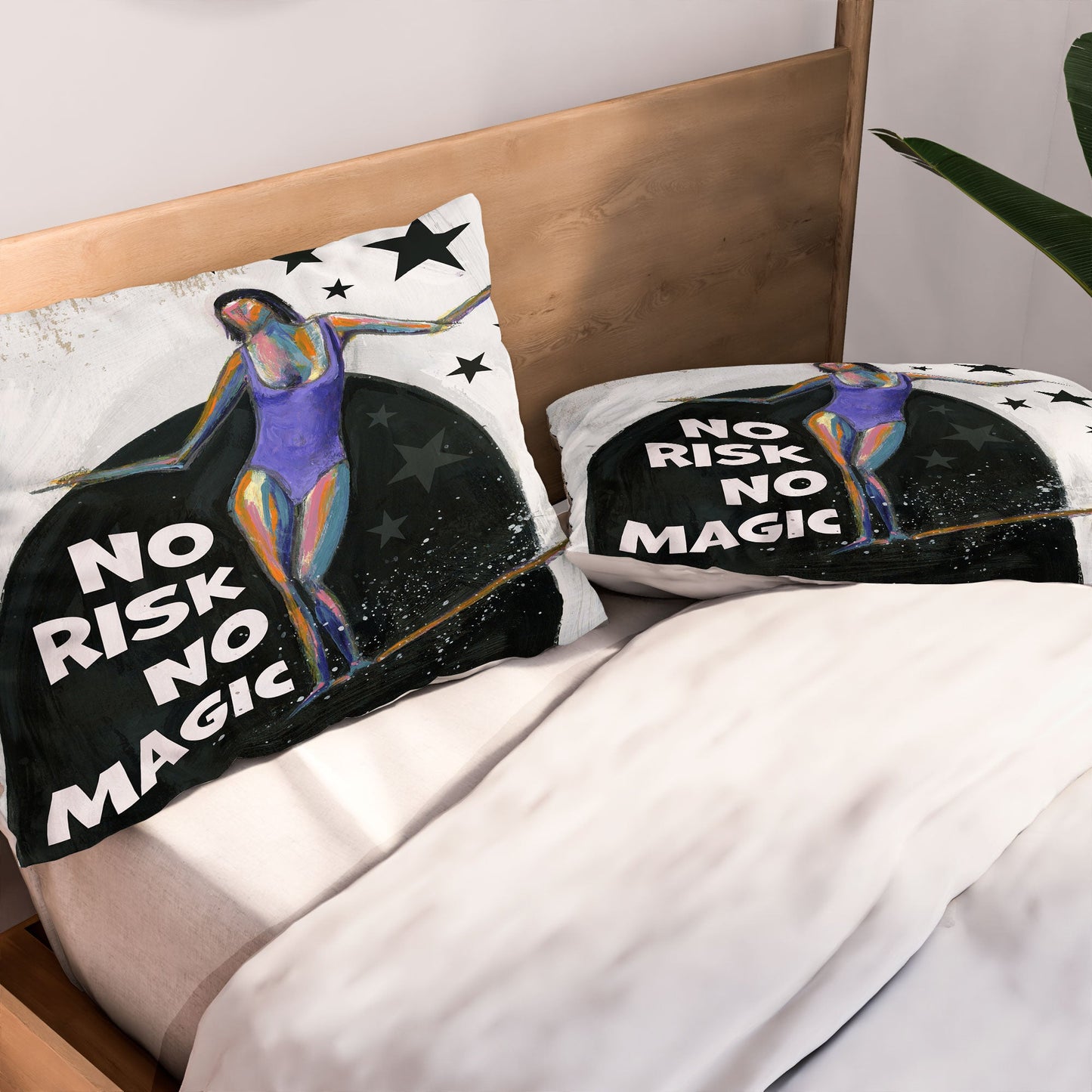 Sophia Buddenhagen No Risk No Magic Surfer Girl Pillow Shams