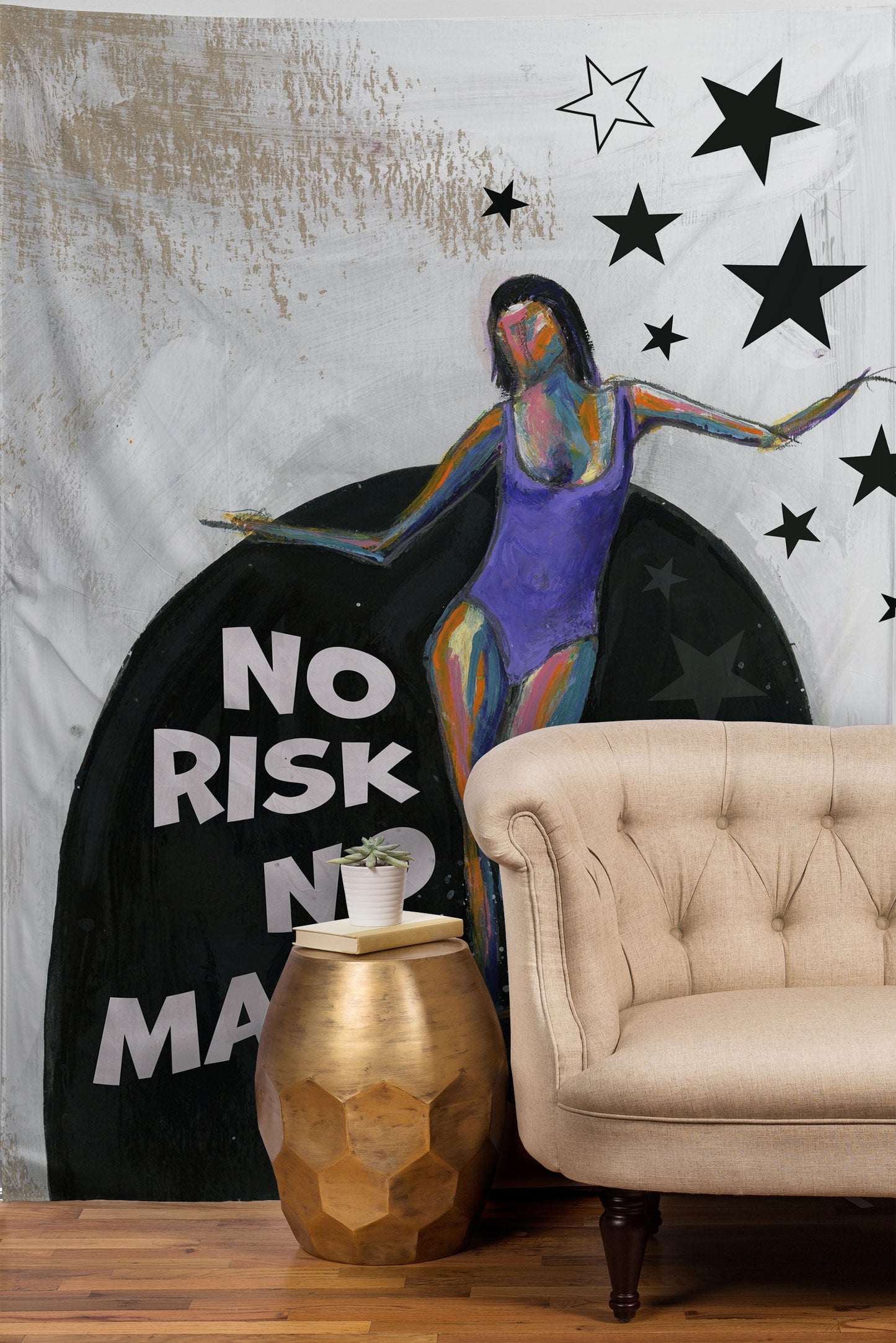 Sophia Buddenhagen No Risk No Magic Surfer Girl Tapestry