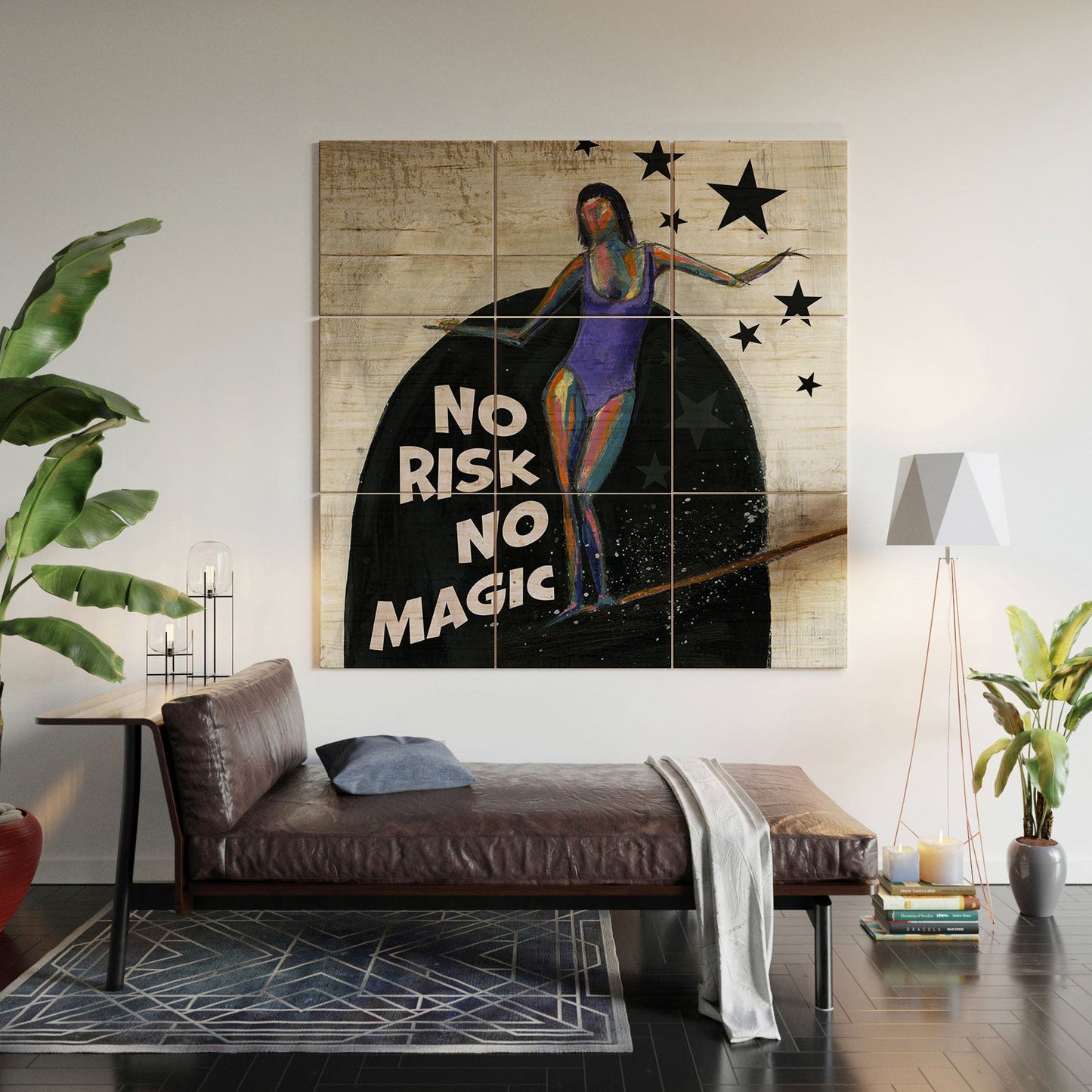 Sophia Buddenhagen No Risk No Magic Surfer Girl Wood Wall Mural