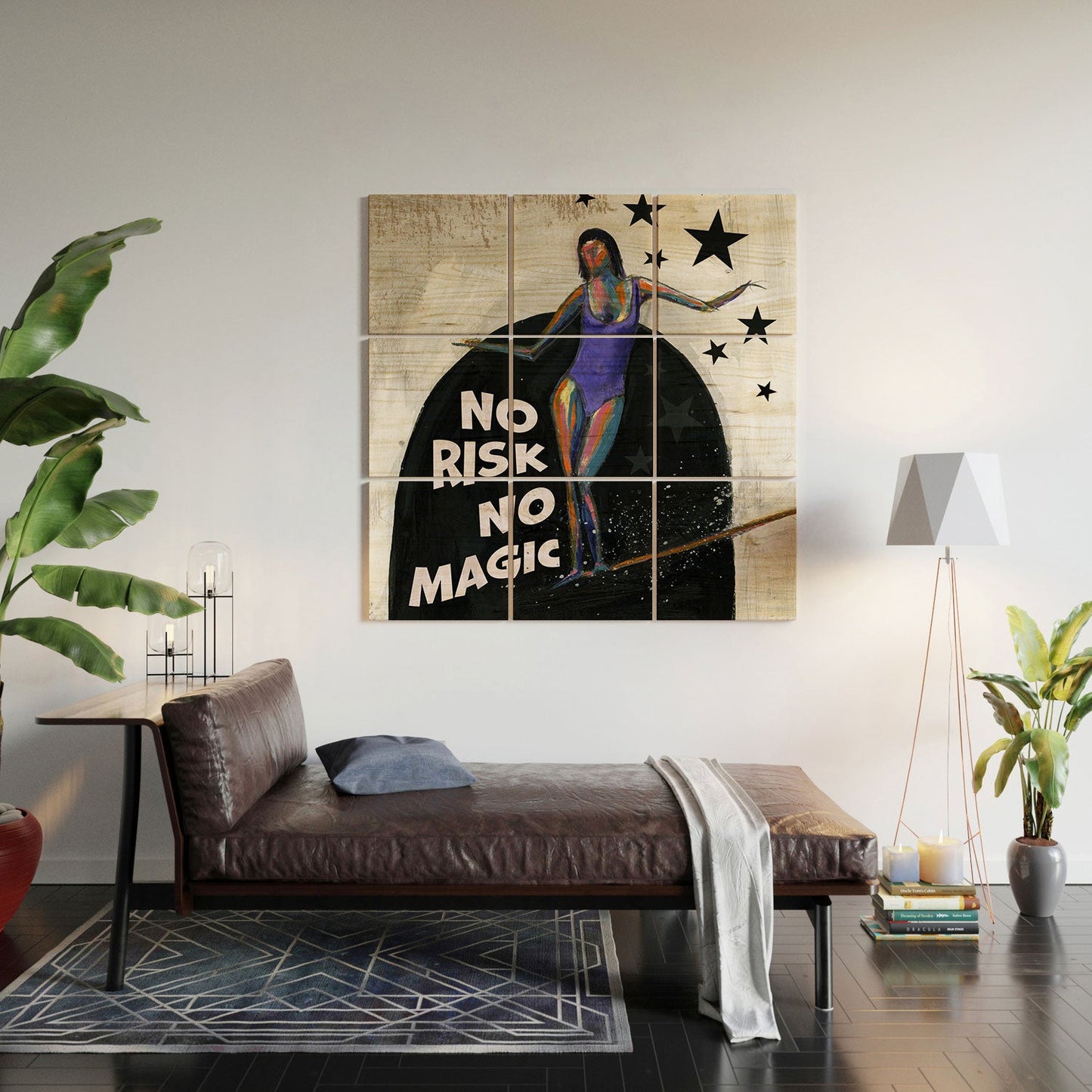 Sophia Buddenhagen No Risk No Magic Surfer Girl Wood Wall Mural