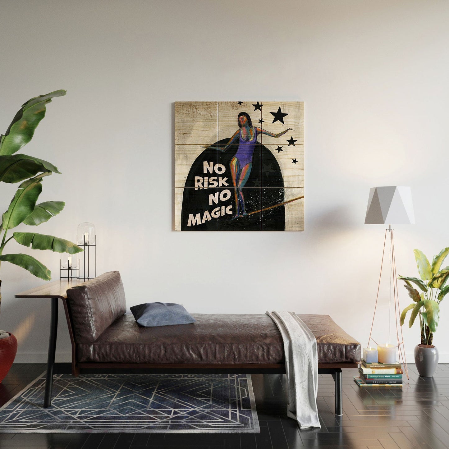 Sophia Buddenhagen No Risk No Magic Surfer Girl Wood Wall Mural