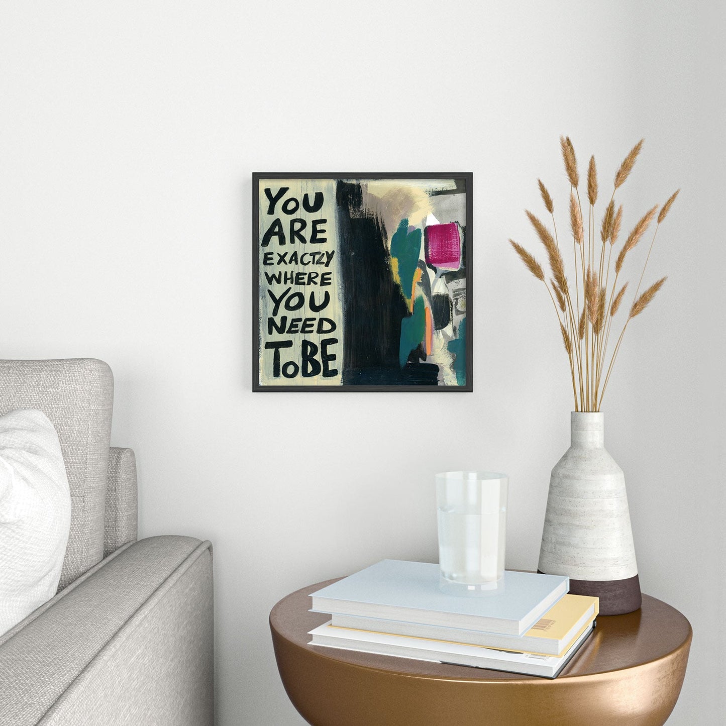 Sophia Buddenhagen Where You Need To Be Square Metal Framed Art Print