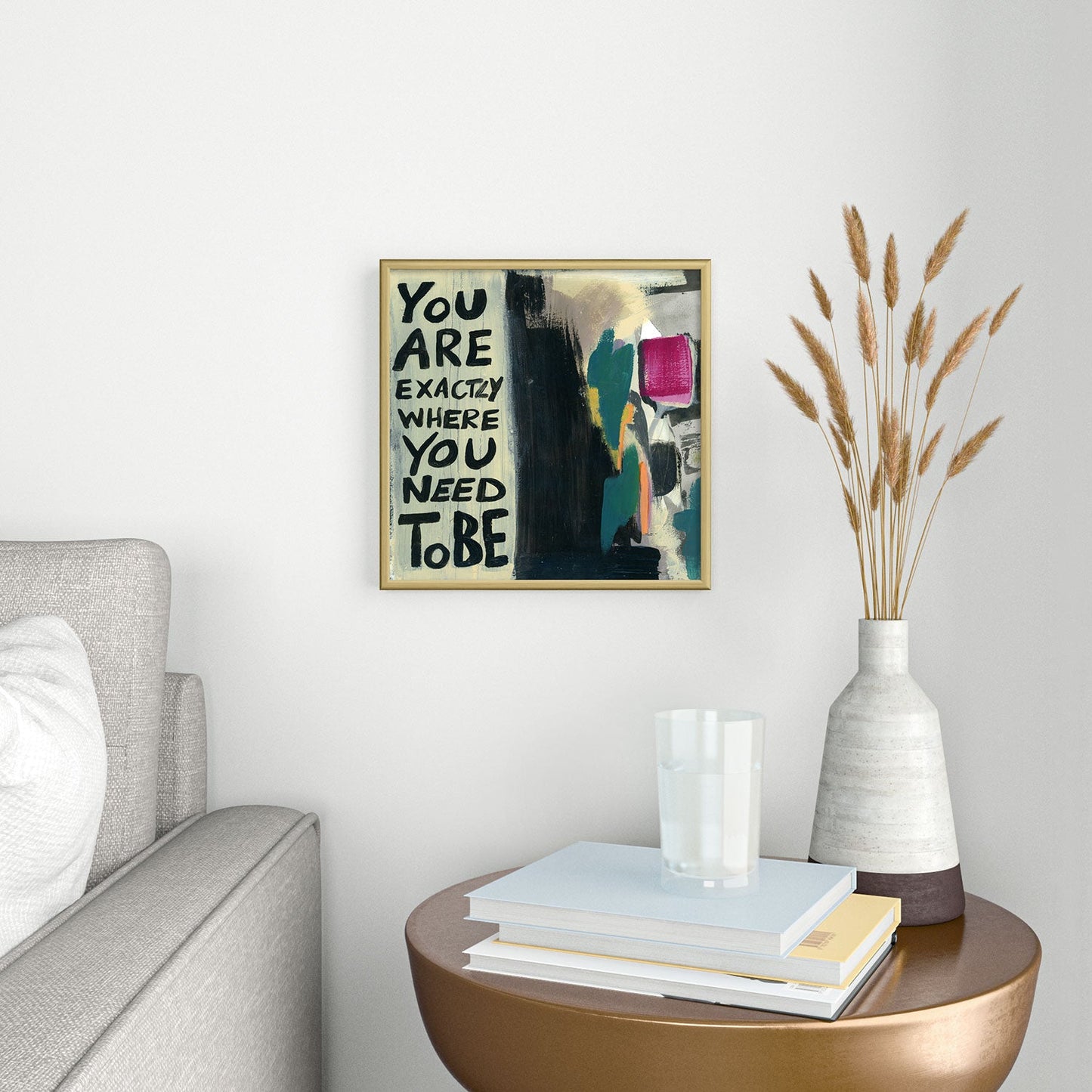 Sophia Buddenhagen Where You Need To Be Square Metal Framed Art Print