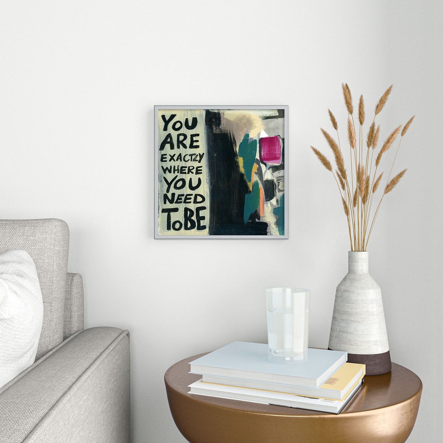 Sophia Buddenhagen Where You Need To Be Square Metal Framed Art Print