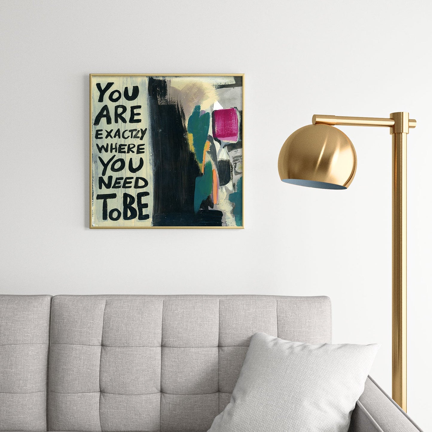 Sophia Buddenhagen Where You Need To Be Square Metal Framed Art Print