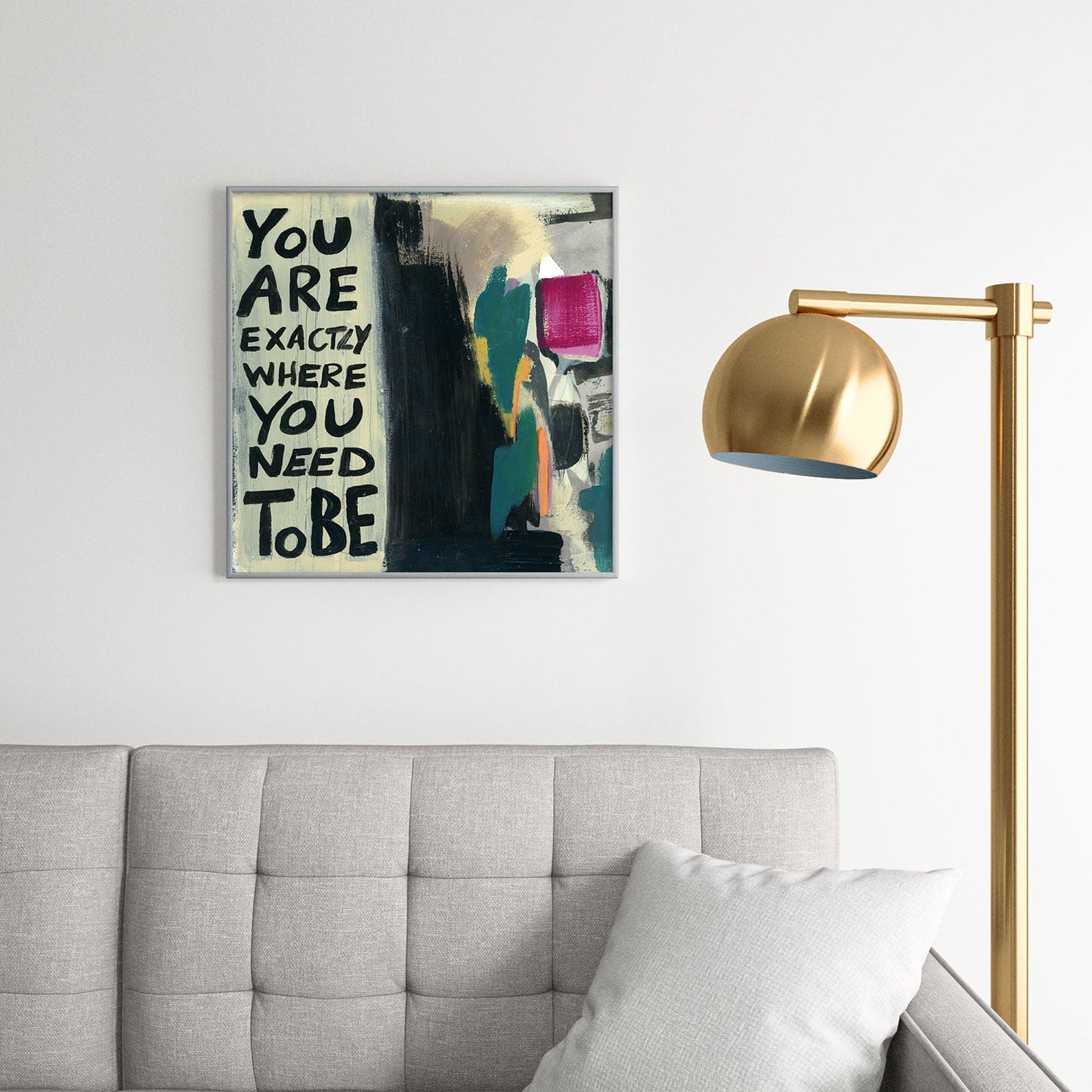 Sophia Buddenhagen Where You Need To Be Square Metal Framed Art Print