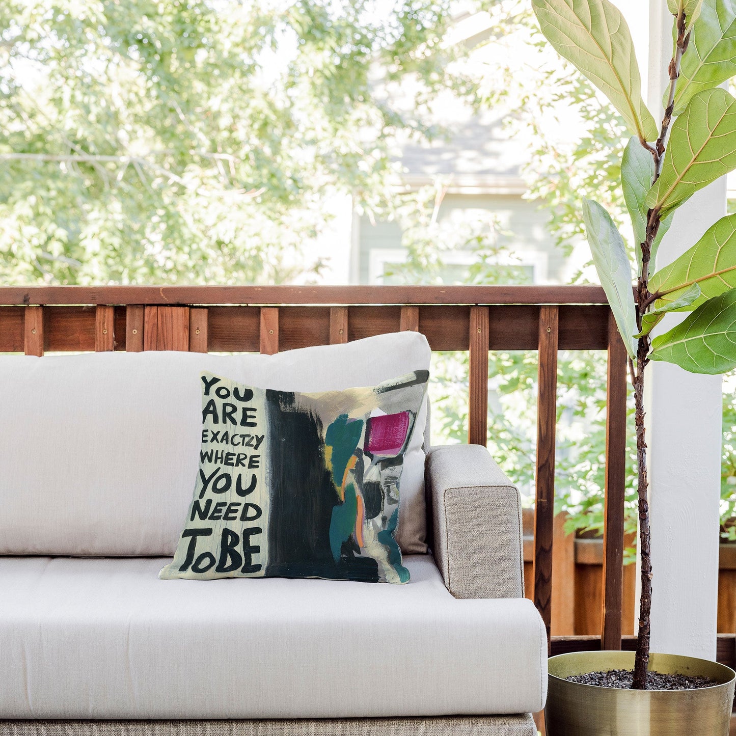 Sophia Buddenhagen Where You Need To Be Outdoor Throw Pillow