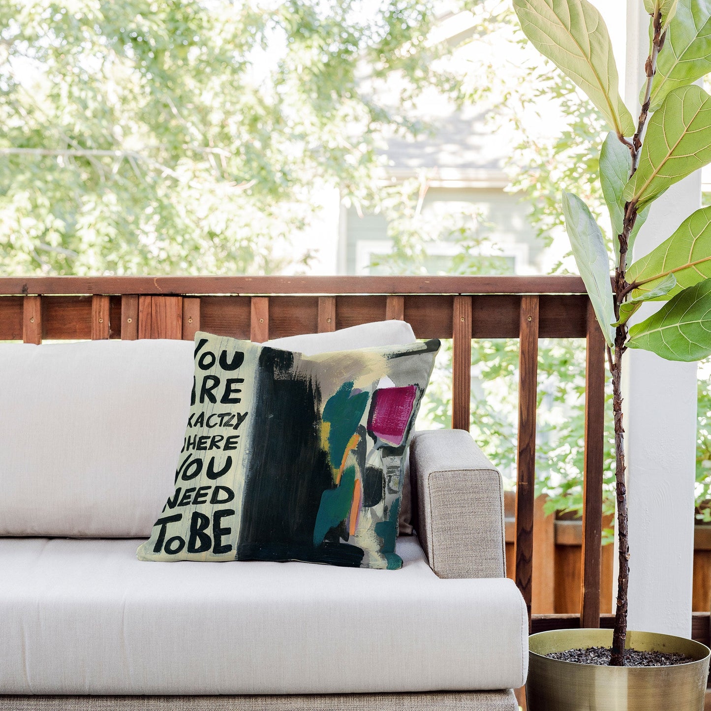Sophia Buddenhagen Where You Need To Be Outdoor Throw Pillow