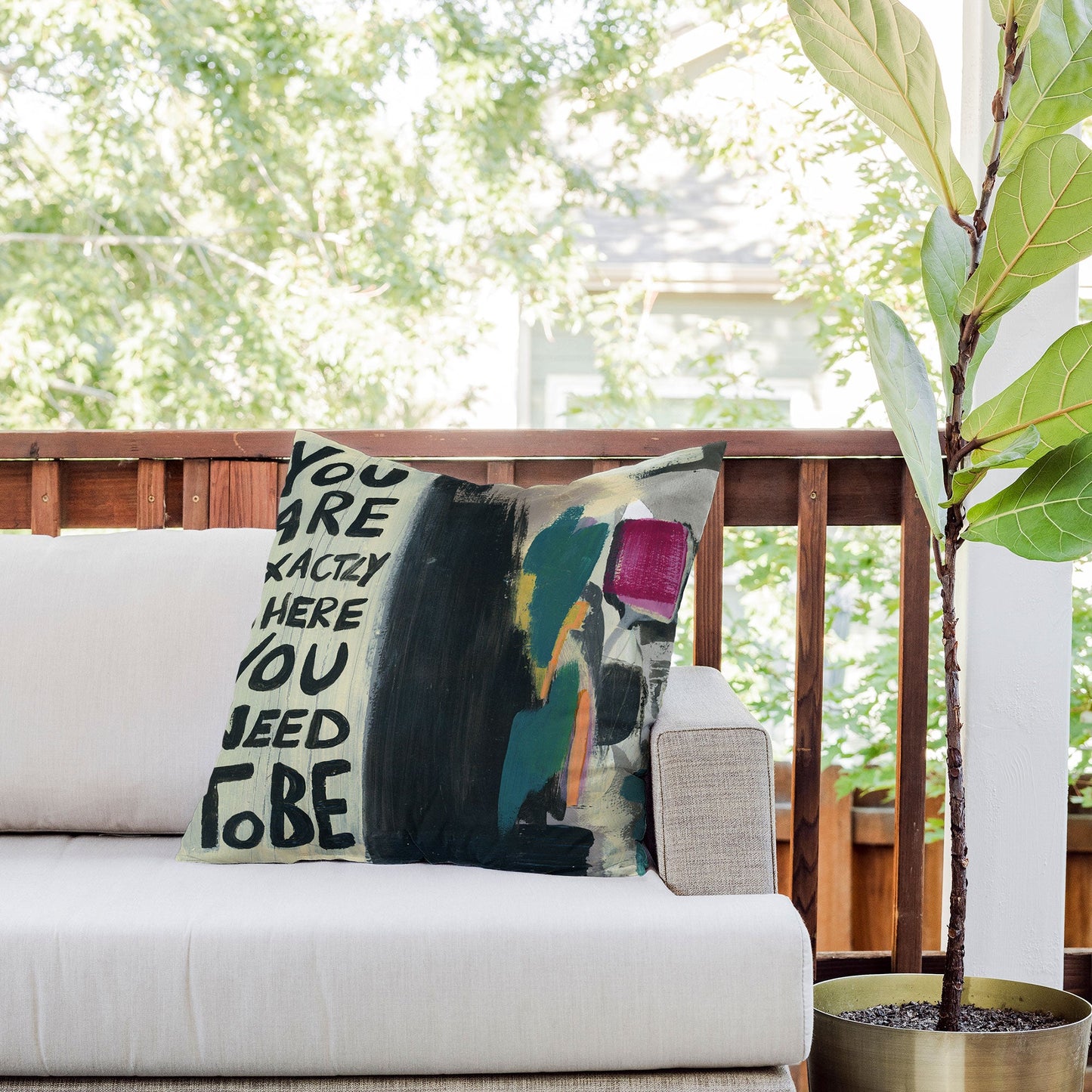 Sophia Buddenhagen Where You Need To Be Outdoor Throw Pillow