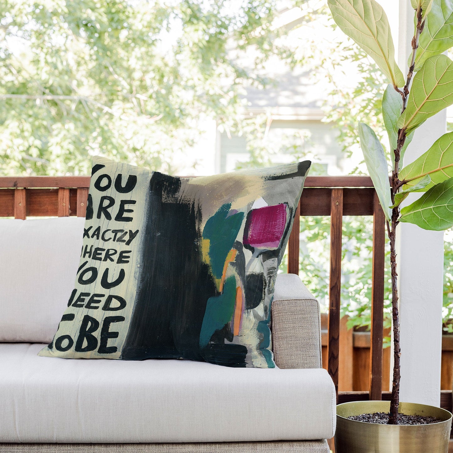 Sophia Buddenhagen Where You Need To Be Outdoor Throw Pillow