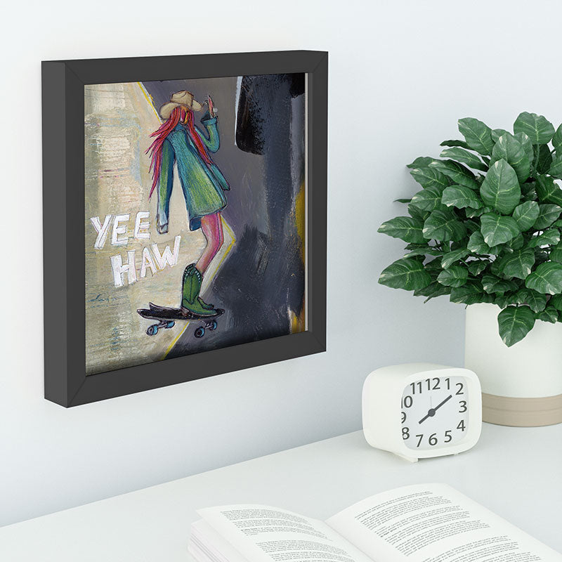 Sophia Buddenhagen Yee Haw Cowgirl Skater Recessed Framing Square