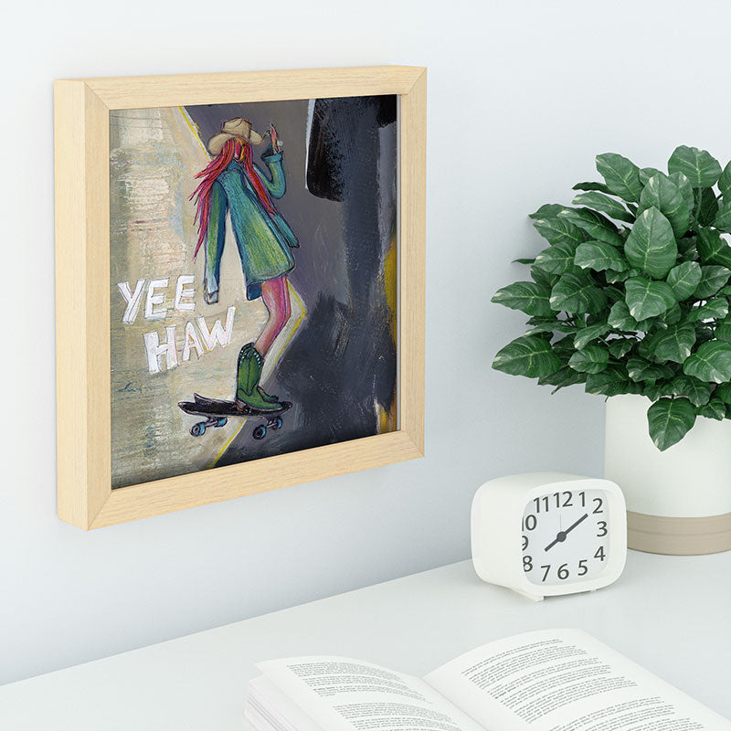 Sophia Buddenhagen Yee Haw Cowgirl Skater Recessed Framing Square