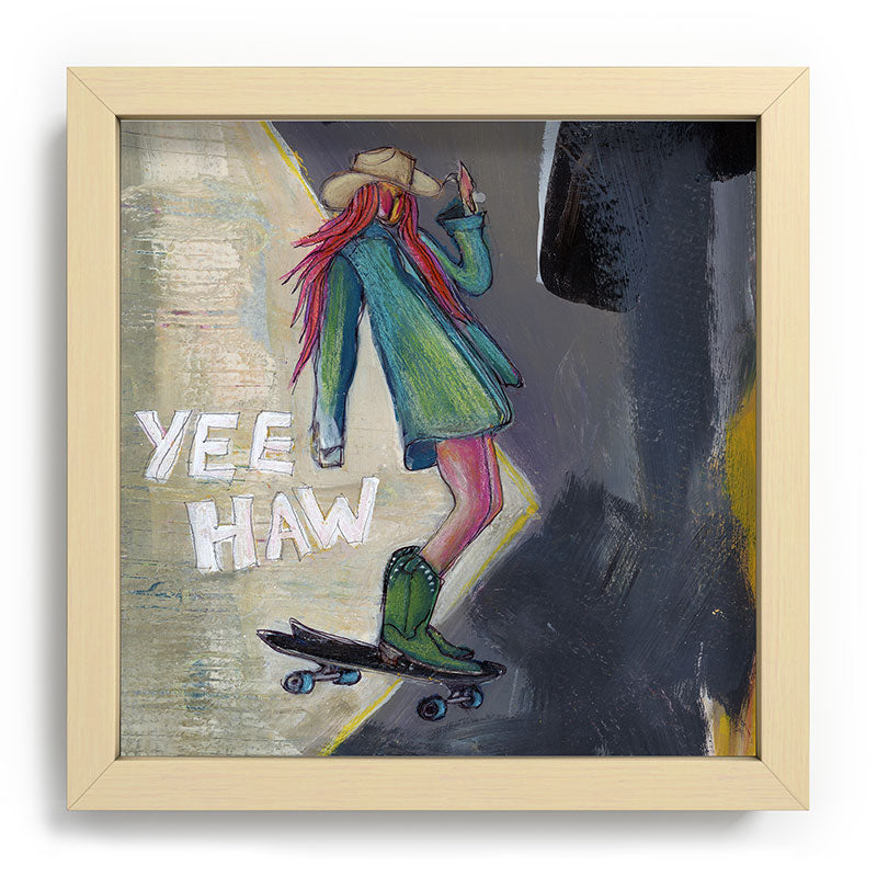 Sophia Buddenhagen Yee Haw Cowgirl Skater Recessed Framing Square