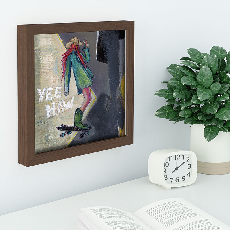 Sophia Buddenhagen Yee Haw Cowgirl Skater Recessed Framing Square