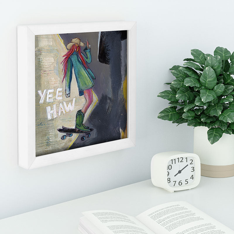 Sophia Buddenhagen Yee Haw Cowgirl Skater Recessed Framing Square