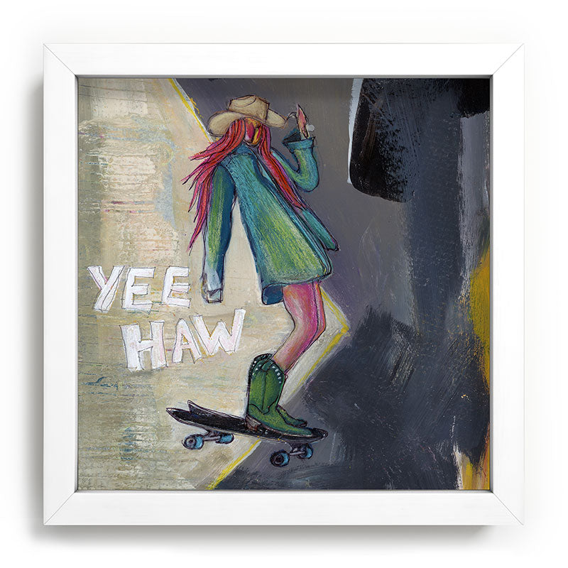 Sophia Buddenhagen Yee Haw Cowgirl Skater Recessed Framing Square