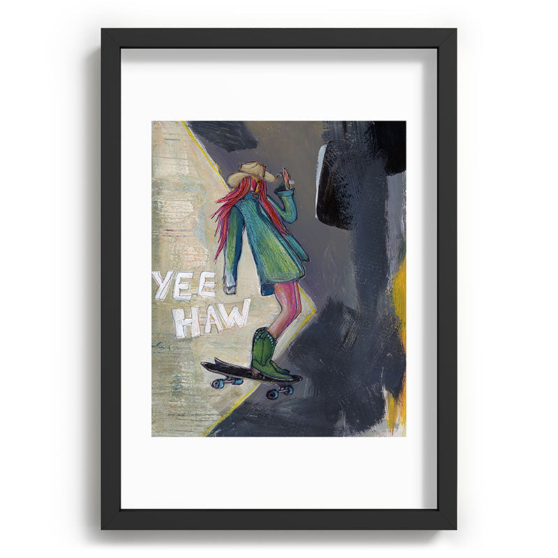 Sophia Buddenhagen Yee Haw Cowgirl Skater Recessed Framing Rectangle