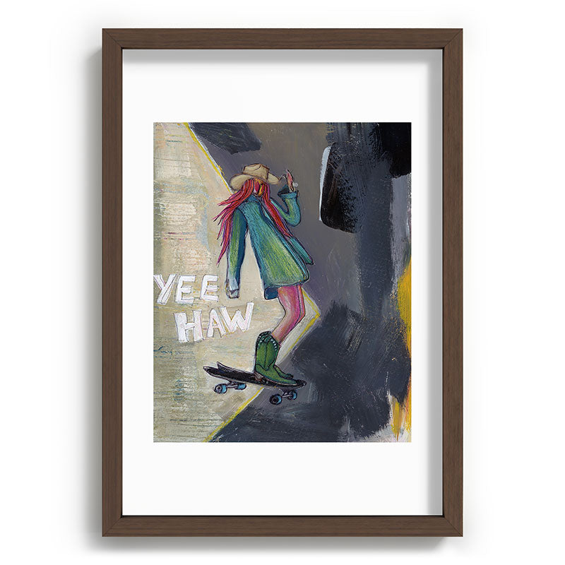 Sophia Buddenhagen Yee Haw Cowgirl Skater Recessed Framing Rectangle