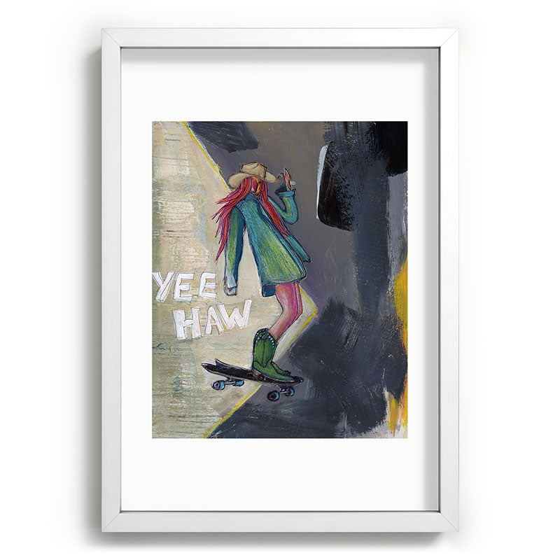 Sophia Buddenhagen Yee Haw Cowgirl Skater Recessed Framing Rectangle