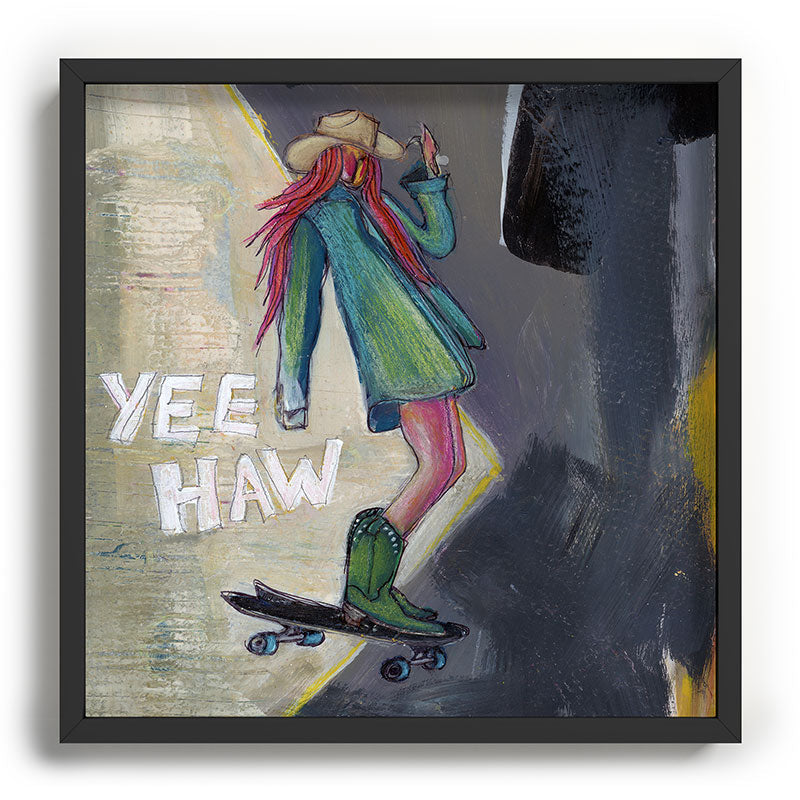 Sophia Buddenhagen Yee Haw Cowgirl Skater Recessed Framing Square