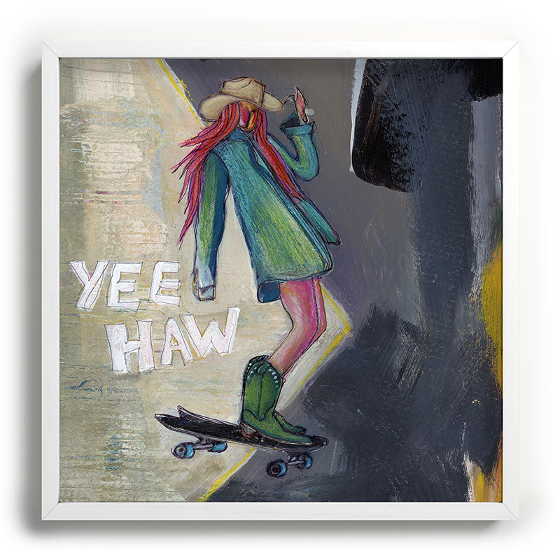 Sophia Buddenhagen Yee Haw Cowgirl Skater Recessed Framing Square