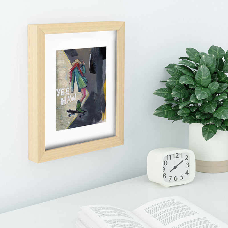 Sophia Buddenhagen Yee Haw Cowgirl Skater Recessed Framing Rectangle