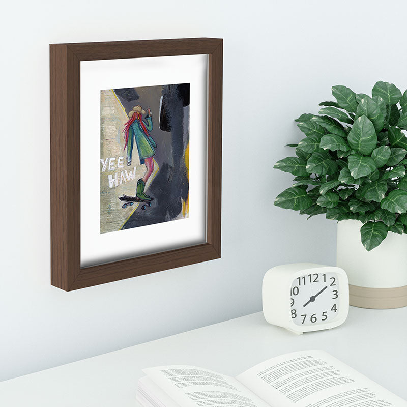 Sophia Buddenhagen Yee Haw Cowgirl Skater Recessed Framing Rectangle