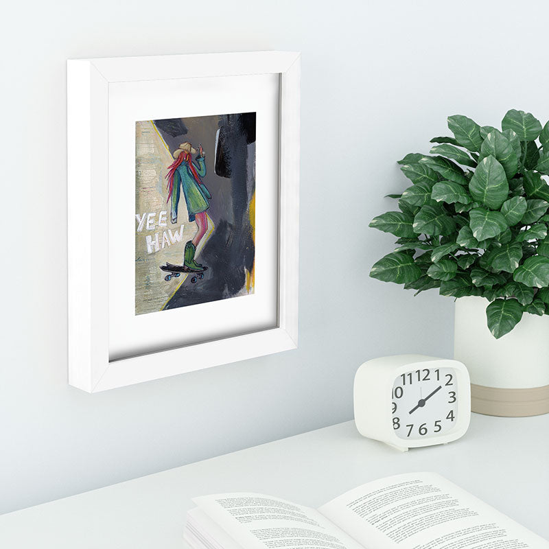 Sophia Buddenhagen Yee Haw Cowgirl Skater Recessed Framing Rectangle