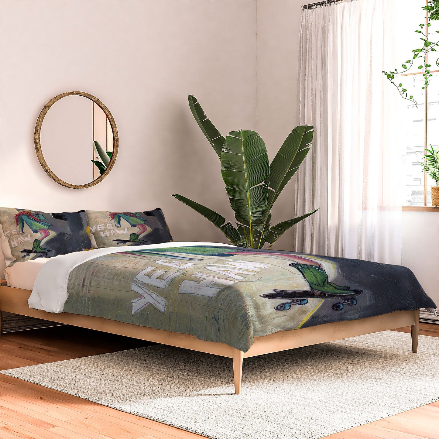 Sophia Buddenhagen Yee Haw Cowgirl Skater Comforter