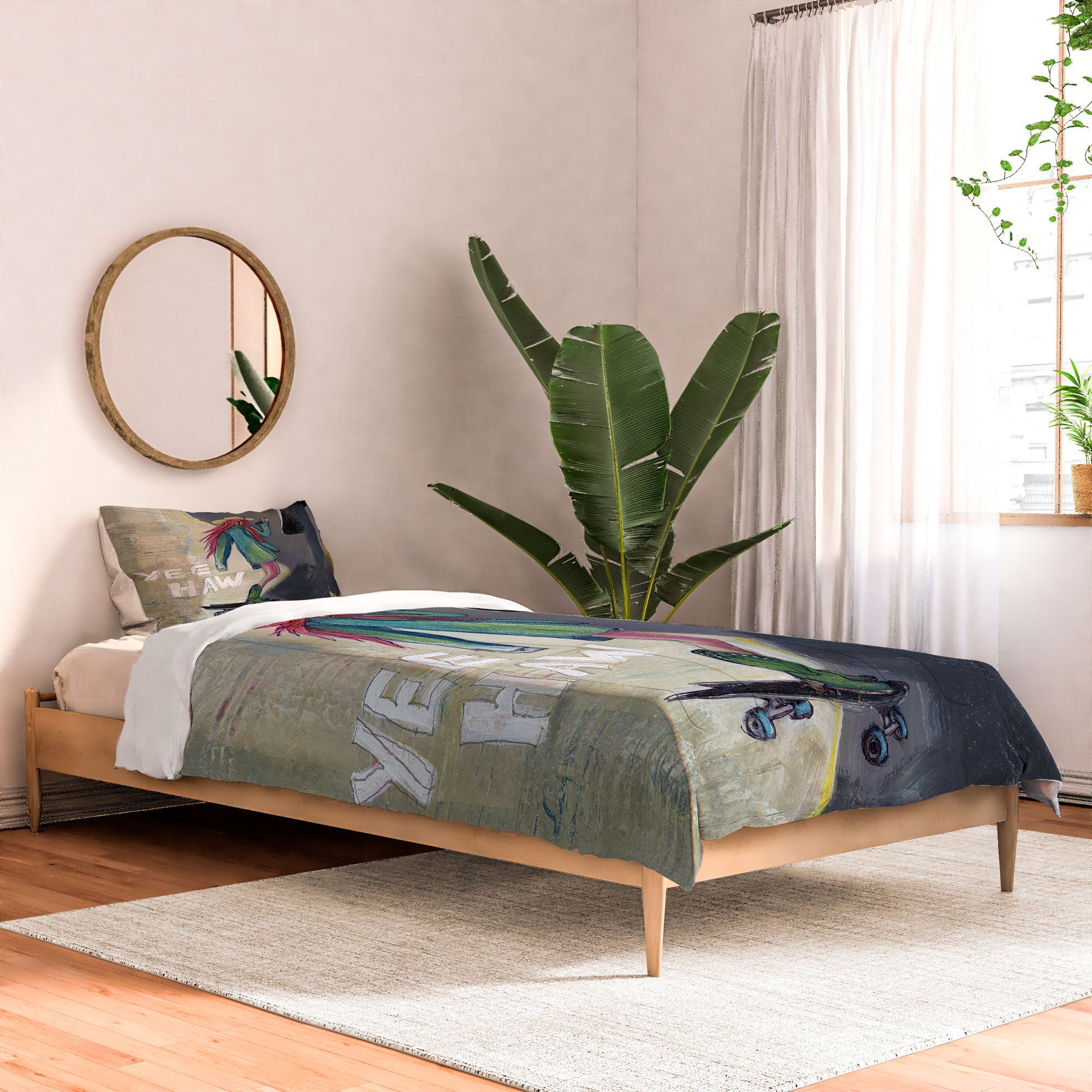 Sophia Buddenhagen Yee Haw Cowgirl Skater Comforter